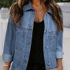 41pOQ0RCTHL.jpg Women's Denim Jackets Casual Long Sleeve 2025 Spring Outfits Zimbaplatinum Jean Jacket