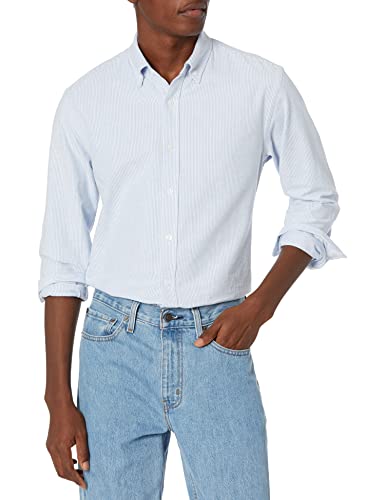 41ptfexIuNL.jpg Men's Long-Sleeve Regular-Fit Stretch Oxford Shirt (Available in Big & Tall)
