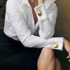Women's Elegant Office Work Blouse Shirt Tops Dressy Long Sleeve Collar V Neck Shirts