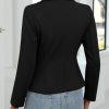 41qjChNU-ZL.jpg Women's Casual Stretchy Knit Blazer,Lightweight Slim Fit Jackets Long Sleeve Business Suit with Pockets