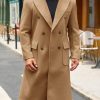 41rq2jorSzL.jpg Mens Wool Blend Casual Trench Coat Notched Collar Lapel Long Jacket Double Breasted Classic Winter Overcoat
