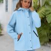 Women's Waterproof Rain Jacket With Hood - Lightweight Windbreaker Raincoat With Pockets for Outdoor