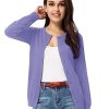 41vUk1wJDGL.jpg Women's Classic Long Sleeve Knit Cardigan Sweaters Casual Open Front Button Down Cardigans S-3XL