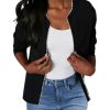 Women Lightweight Open Front Sweater Cardigan Pearls Trim Knit Jacket Trendy Long Sleeve Clothes Coatigan