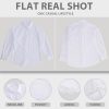 Womens Button Down Shirts Long Sleeve Wrinkle Free Work Office Button Up Dress Shirt with Pocket