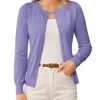 41ybqrOJj8L.jpg Women's Classic Long Sleeve Knit Cardigan Sweaters Casual Open Front Button Down Cardigans S-3XL