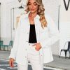 41ynY0OfBQL.jpg Jean Jackets for Women 2025 Fall Fashion Oversized Button Down Denim Jacket Western Shacket Jacket with Pockets