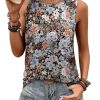 51-r2x5W78L.jpg Womens Tank Tops Eyelet Loose Casual Summer Tops Crew Neck Basic Sleeveless Shirts Trendy 2025