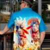 Men's Hawaiian Shirt Button Down Funny Printed Casual Short Sleeve Summer Beach Party BBQ Shirts