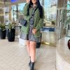 514lzMMRutL.jpg Women’s Oversized Button Up Frayed Hem Shacket Long Sleeve Pockets Denim Jean Jacket