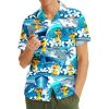 516vt6xHKL.jpg Mens Hawaiian Shirt, Tropical Raccoon Hawaiian Shirt Casual Button Down Holiday Beach Summer Short Sleeve Shirt