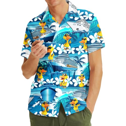 516vt6xHKL.jpg Mens Hawaiian Shirt, Tropical Raccoon Hawaiian Shirt Casual Button Down Holiday Beach Summer Short Sleeve Shirt