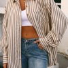 517kMv8HpnL.jpg Womens Striped Button Down Shirt Casual Long Sleeve Blouse Top