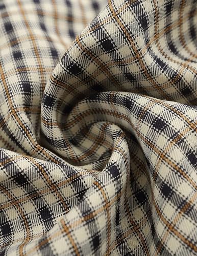 51AV7kNOjiL.jpg Shirts Plaid Embroidery Short Sleeve Shirt Casual Graphic T-Shirts Men Button Down Tee Tops Oufits
