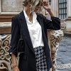 Women Oversized Button Down Shirts Office Drop Shoulder Blouse Long Sleeve Boyfriend Dress Shirt with Pockets