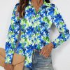 Button Down Shirts for Women Long Sleeve Wrinkle Free Dress Shirts Casual Collared Blouses Business Work Tops