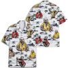 Funny Tropical Opposum Hawaiian Shirt for Men Women, Short Sleeve Button Up Relaxed Fit Casual Hawaiian Shirts for Adults