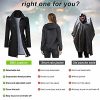 Rain Coats for Women Waterproof Rain Jacket Lightweight Windbreaker Outdoor Hooded Trench Coat