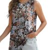 51TTigZ-EzL.jpg Womens Tank Tops Eyelet Loose Casual Summer Tops Crew Neck Basic Sleeveless Shirts Trendy 2025
