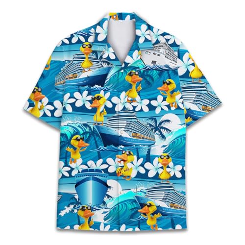 51XaQqmbbDL.jpg Mens Hawaiian Shirt, Tropical Raccoon Hawaiian Shirt Casual Button Down Holiday Beach Summer Short Sleeve Shirt