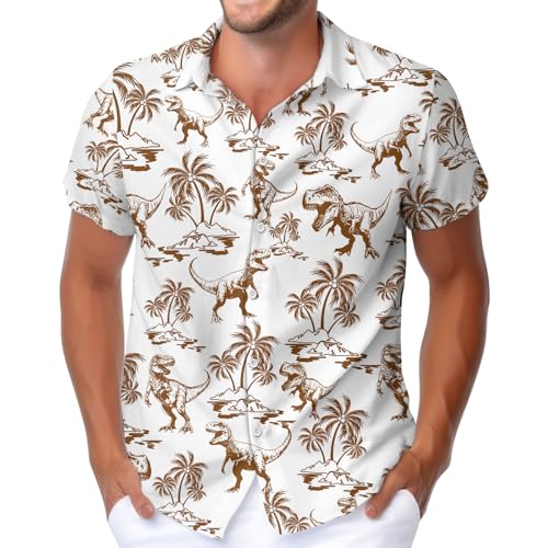 Men's Short Sleeve Shirts Button Down Casual Summer Shirts Hawaiian Shirt for Men