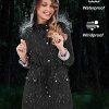 Rain Coats for Women Waterproof Rain Jacket Lightweight Windbreaker Outdoor Hooded Trench Coat