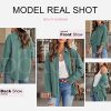 51hTRfgeSUL.jpg Womens Corduroy Button Down Shirts Boyfriend Long Sleeve Oversized Blouses Tops