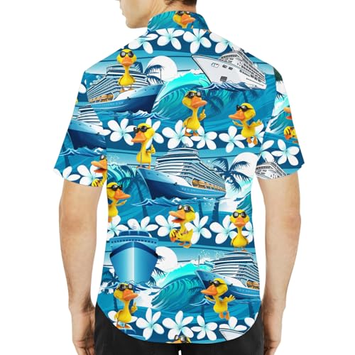 51nWrWm6lgL.jpg Mens Hawaiian Shirt, Tropical Raccoon Hawaiian Shirt Casual Button Down Holiday Beach Summer Short Sleeve Shirt