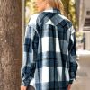 51wbWZK7pCL.jpg Womens Fall Outfits Fashion Clothes Shackets Flannel Plaid Button Down Long Sleeve Shirts Jackets