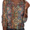 Long Sleeve Shirts for Women Casual V Neck Fall Tops Dressy Summer Work Blouses Clothes