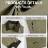 51xO96tSbFL.jpg Womens Contrast Collar Jacket Casual Button Down Long Sleeves Crop Trench Coat Outerwear with Pockets