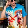 Men's Hawaiian Shirt Button Down Funny Printed Casual Short Sleeve Summer Beach Party BBQ Shirts